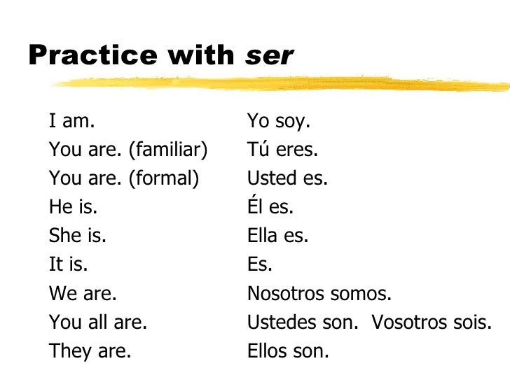 conjugate ser